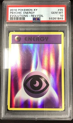 2016 Pokemon Xy Evolutions 95 Psychic Energy-reverse Foil PSA 10