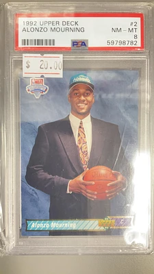 1992 Upper Deck 2 Alonzo Mourning PSA 8