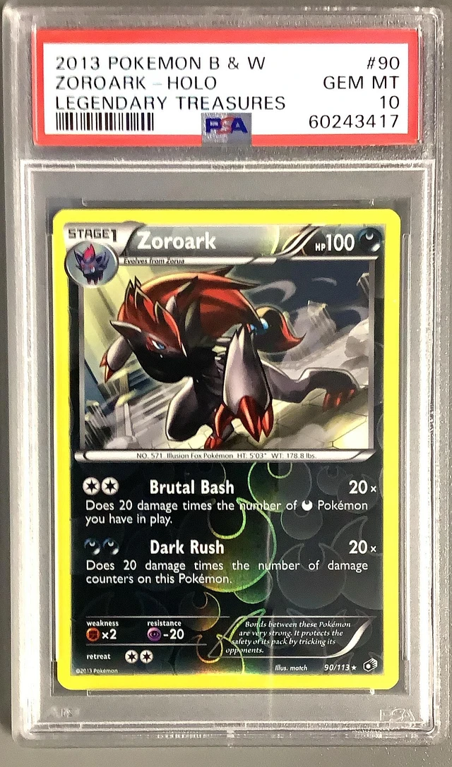 zoroark and legendary pokemon card price Hisuian V & VStar Lost Origin Darkness Dark Rush (20×) Does 20 damage times the number of damage counters on this Pokémon Zoroark 090 - Holofoil Legendary