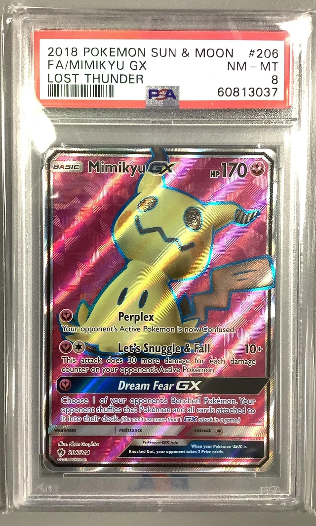 pokemon mimikyu gx card Amazon.com: 038/050 SM7b Fall (10+) This attack does 30 more damage for each damage counter on your opponents Active Pokmon Pokemon Card JP Fairy Rise