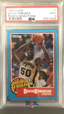 1990 Fleer Rookie Sensations 1 David Robinson PSA 9