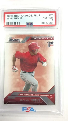 2009 Tristar Prospects Plus 20 Mike Trout PSA 8