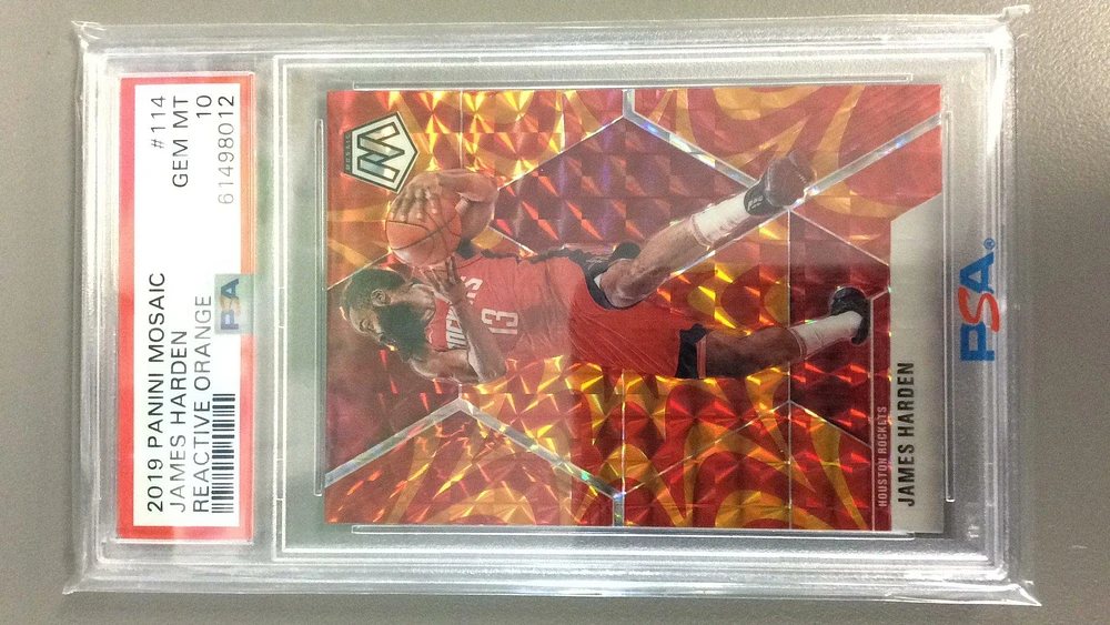 GameStop 2019 Panini Mosaic 114 James Harden PSA 10 | Arden Fair