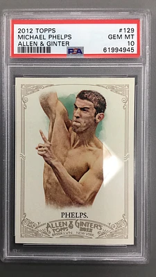 2012 Topps Allen & Ginter 129 Michael Phelps PSA 10