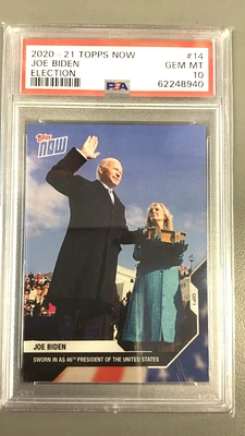 2020 Topps Now Election Joe Biden PSA