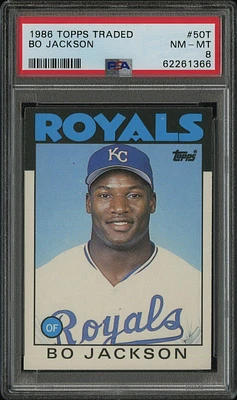 1986 Topps Traded 50t Bo Jackson PSA