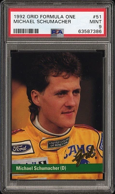 1992 Grid Formula One 51 Michael Schumacher PSA 9