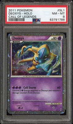 2011 Pokemon Call Of Legends Sl1 Deoxys PSA 8