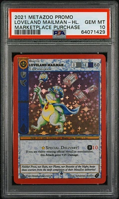 2021 Metazoo Promo Loveland Mailman-holo Marketplace Purchase PSA 10