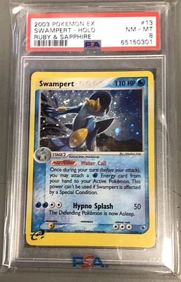 2003 Pokemon Ex Ruby & Sapphire 13 Swampert-holo PSA