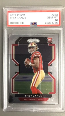 2021 Panini Prizm 333 Trey Lance PSA