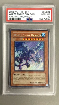 2009 Yu-gi-oh! Anpr-ancient Prophecy En092 White Night Dragon PSA 10