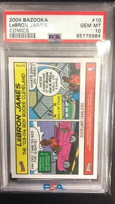 Bazooka Comics Lebron James PSA