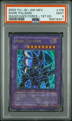 2003 Yu-gi-oh! Mfc-magician's Force 105 Dark Paladin 1st Edition PSA 9