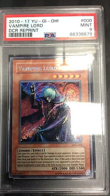 2010-2017 Yu-gi-oh! Dark Crisis Reprint 000 Vampire Lord PSA 9