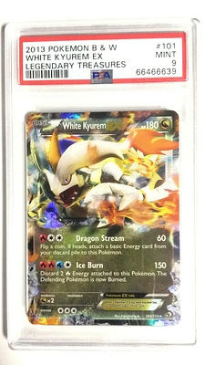 2013 Pokemon Black & White Legendary Treasures 101 White Kyurem Ex PSA 9