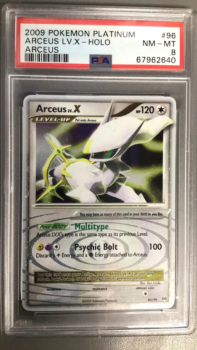 arceus pokemon card value 2009 2009 Pokemon Platinum Arceus Holo Arceus Lv.X #95 PSA 9 MINT on Fanatics Collect