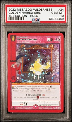 2022 Metazoo Wilderness 24 Golden Haired Girl PSA 10