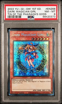 2022 Yu-gi-oh! Tin Of The Pharaoh's Gods En268 Dark Magician Girl PSA