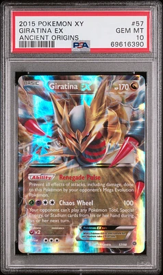 2015 Pokemon Xy Ancient Origins 57 Giratina Ex PSA 10