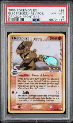 2006 Pokemon Ex Dragon Frontiers 29 Electabuzz PSA 8