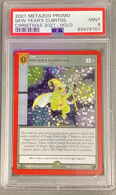 2021 Metazoo Promo New Year's Celebrations-holo Christmas 2021 PSA 9