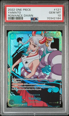 2022 One Piece Romance Dawn 121 Yamato PSA 10