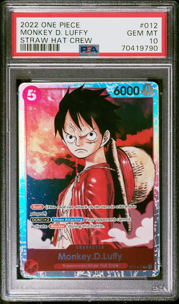 2022 One Piece Starter Deck-straw Hat Crew Monkey D. Luffy PSA 10