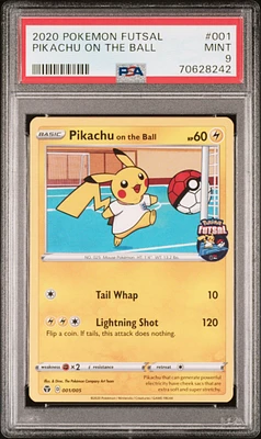 2020 Pokemon Futsal 001 Pikachu On The Ball PSA