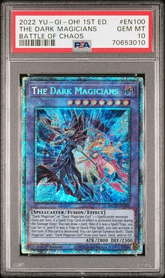 2022 Yu-gi-oh! Bach-battle Of Chaos En100 The Dark Magicians PSA