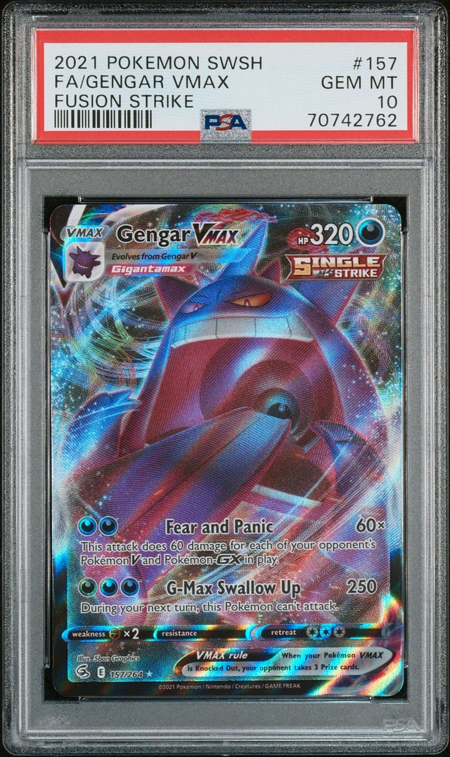 GameStop 2021 Pokemon Sword & Shield Fusion Strike 157 Full Art 