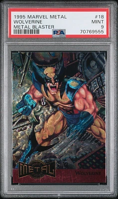 1995 Marvel Metal Metal Blaster 18 Wolverine PSA 9