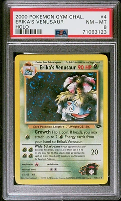 2000 Pokemon Gym Challenge 4 Erika's Venusaur PSA