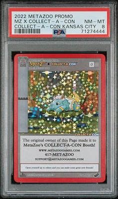 2022 Metazoo Promo Metazoo X Collect-a-con Collect-a-con Kansas City PSA 8