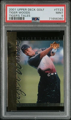 2001 Upper Deck Tiger's Tales Tt23 Tiger Woods PSA 9