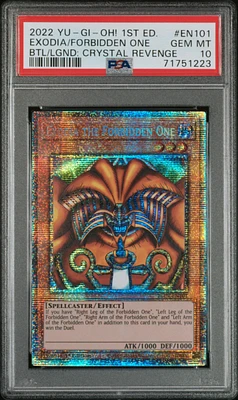 2022 Yu-gi-oh! Battles Of Legend: Crystal Revenge En101 Exodia The Forbidden One 1st Edition PSA