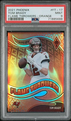 2021 Panini Phoenix Flame Throwers Ft-17 Tom Brady PSA 9