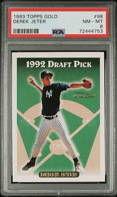 1993 Topps Gold 98 Derek Jeter PSA