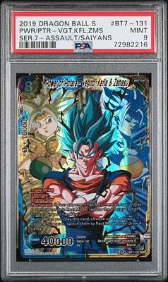 2019 Dragon Ball Super Card Game Series 7 Assault Of The Saiyans Bt7-131 Vegito/kefla/zamasu PSA 9