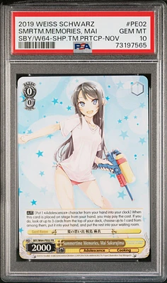 2019 Weiss Schwarz Rascal Does Not Dream Of Bunny Girl Senpai Pe02 Summertime Memories