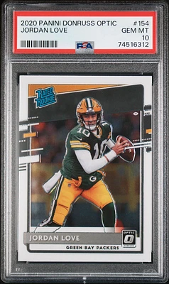 2020 Panini Donruss Optic 154 Jordan Love PSA