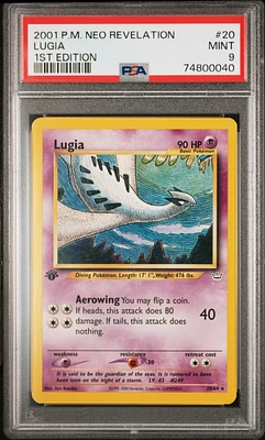 2001 Pokemon Neo Revelation 1st Edition 20 Lugia PSA 9