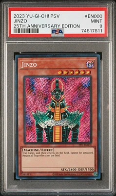 2023 Yu-gi-oh! Pharaoh's Servant 25th Anniversary Edition En000 Jinzo PSA