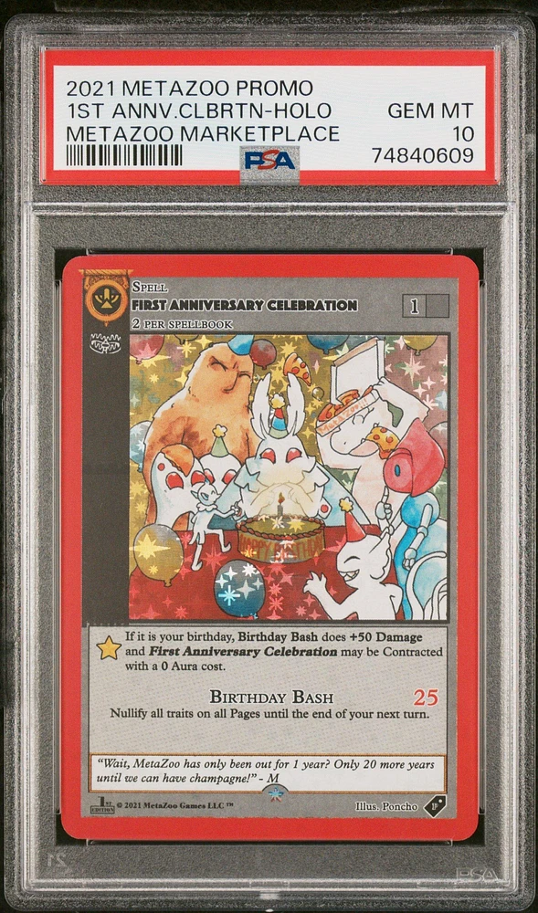 GameStop 2021 Metazoo Promo First Anniversary Celebration-holo 