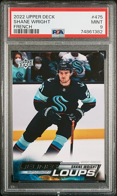 2022 Upper Deck 475 Shane Wright French PSA 9