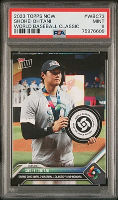 2023 Topps Now World Baseball Classic Wbc73 Shohei Ohtani PSA 9