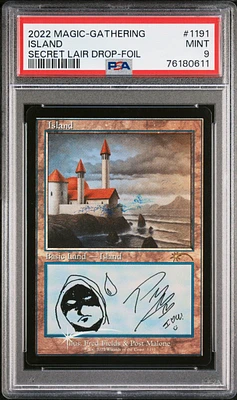 2022 Magic The Gathering Secret Lair Drop 1191 Island Foil PSA 9