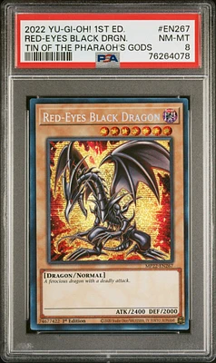 2022 Yu-gi-oh! Tin Of The Pharaoh's Gods En267 Red-eyes Black Dragon 1st Edition PSA