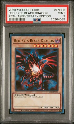 2023 Yu-gi-oh! Lc01-legendary Collection: 25th Anniversary Edition En006 Red-eyes Black Dragon PSA 9