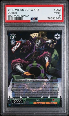 2019 Weiss Schwarz Batman Ninja 002 Joker PSA 9